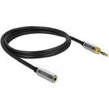 DeLOCK Stereo Jack 3,5 mm 3-Pin male > female
