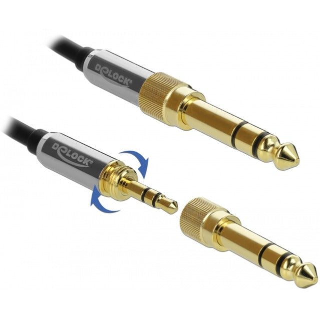 DeLOCK Stereo Jack 3,5 mm 3-Pin male > female
