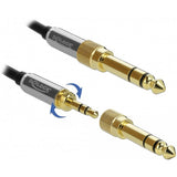 DeLOCK Stereo Jack 3,5 mm 3-Pin male > female