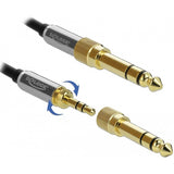 DeLOCK Stereo Jack 3,5 mm 3-Pin male > female