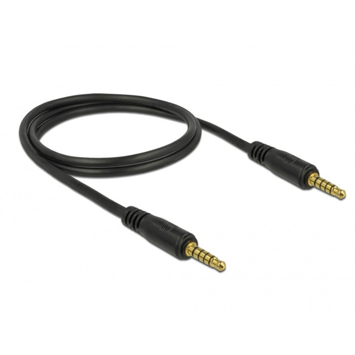 DeLOCK Stereo Jack 3,5 mm 5-Pin (male) > 3,5 mm 5-Pin (ma