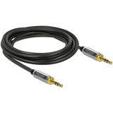 DeLOCK Stereokabel 3,5 mm 3 Pin-stekker > 3,5 mm 3 Pin-st