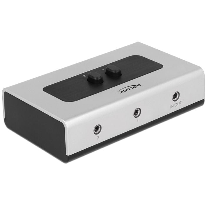 DeLOCK Switch Stereo Jack 3.5 mm 2 port manual bidirectio