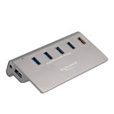 DeLOCK USB 10 Gbps Hub met 4 USB-A poorten + 1 Char