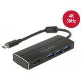 DeLOCK USB-C 3.1 > 3x USB-A 3.0 Hub + HDMI