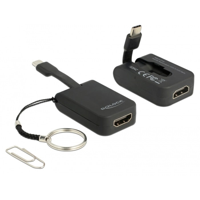 DeLOCK USB-C > HDMI adapter sleutelhanger