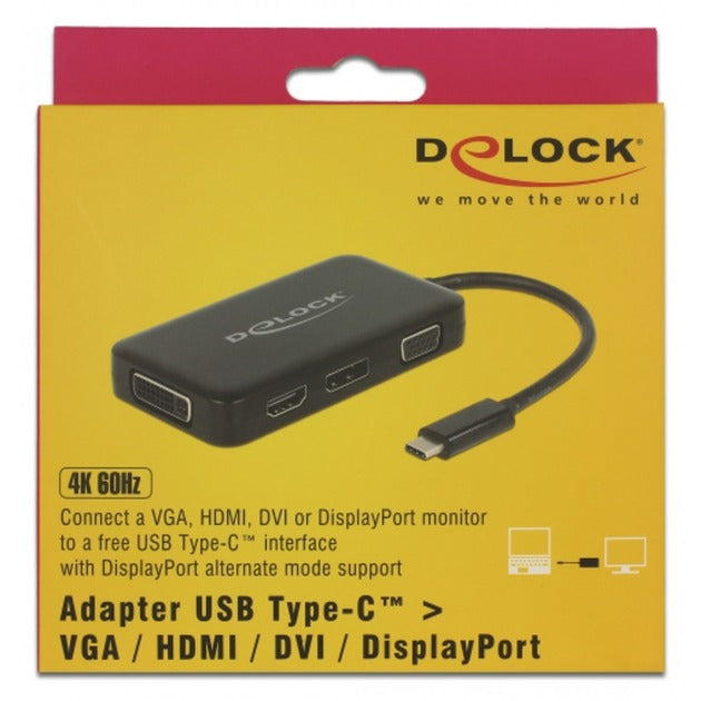 DeLOCK USB-C > VGA HDMI DVI DisplayPort