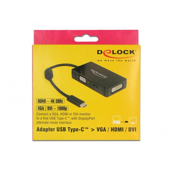 DeLOCK USB-C > VGA HDMI DVI DisplayPort
