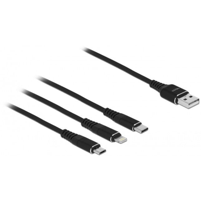 DeLOCK USB Charging cable 3 in 1 for Lightning, micro USB