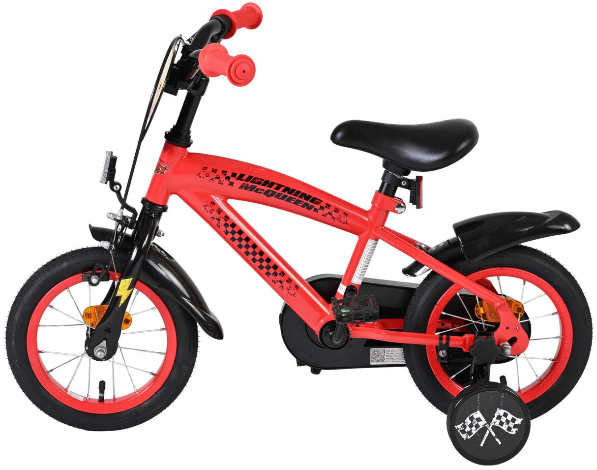 Disney autos disney cars kinderfiets - jongens - 12 inch - rood