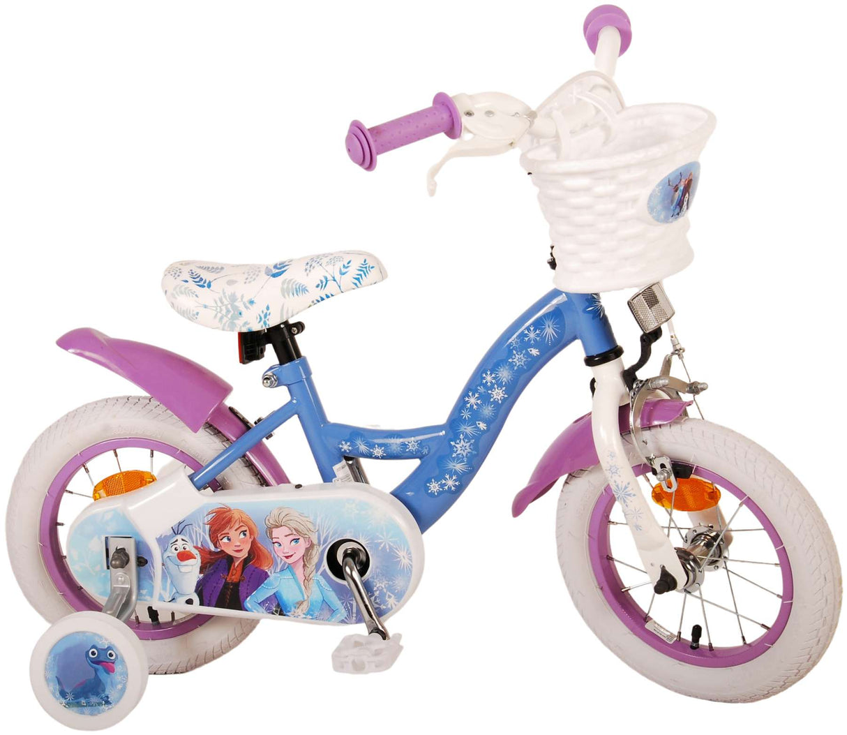 Volare disney frozen 2 kinderfiets - meisjes - 12 inch - blauw paars