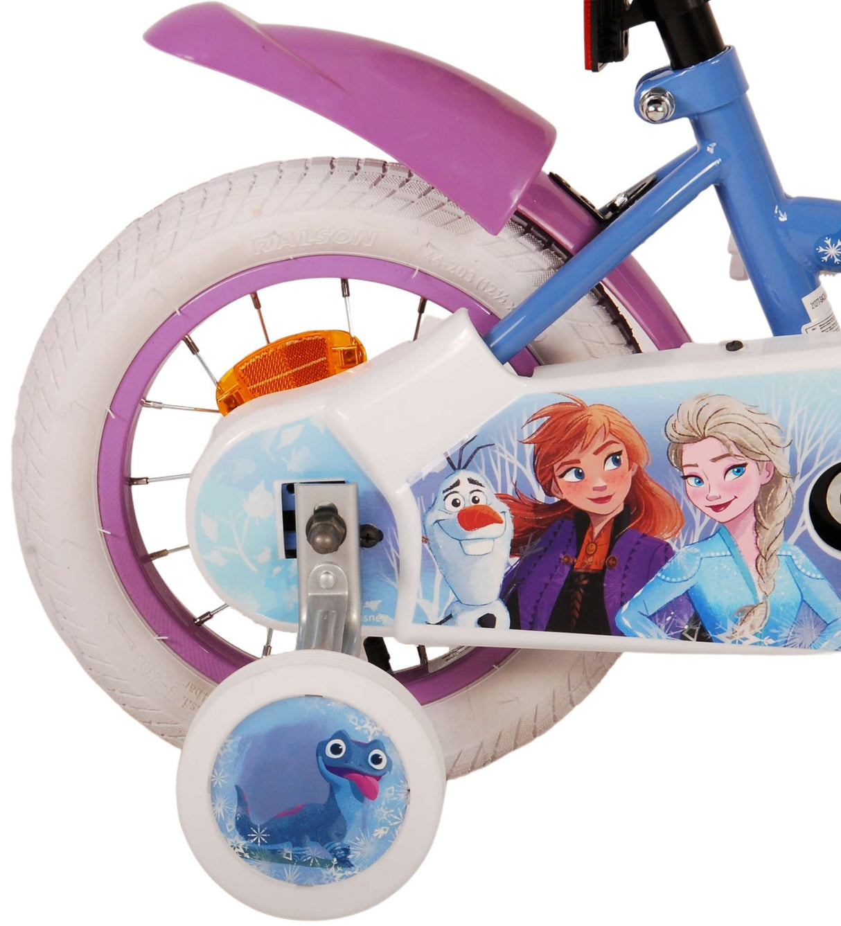 Volare disney frozen 2 kinderfiets - meisjes - 12 inch - blauw paars