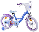 Disney Frozen 2 Kinderfiets Meisjes 16 inch Blauw Paars Twee handremmen