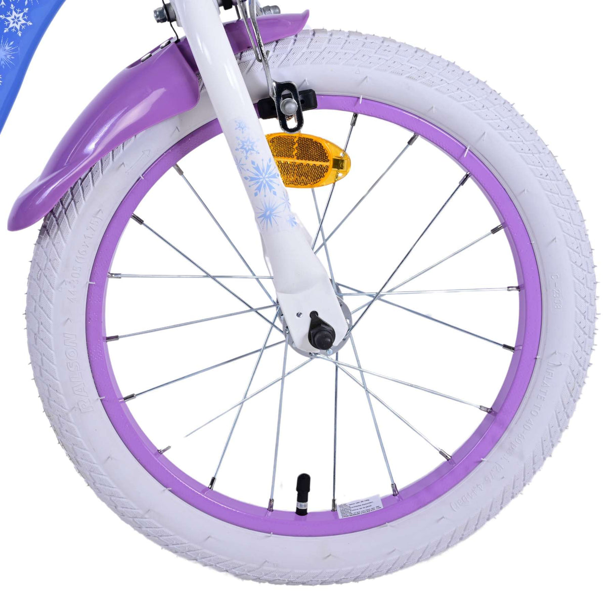 Disney Frozen 2 Kinderfiets Meisjes 16 inch Blauw Paars Twee handremmen
