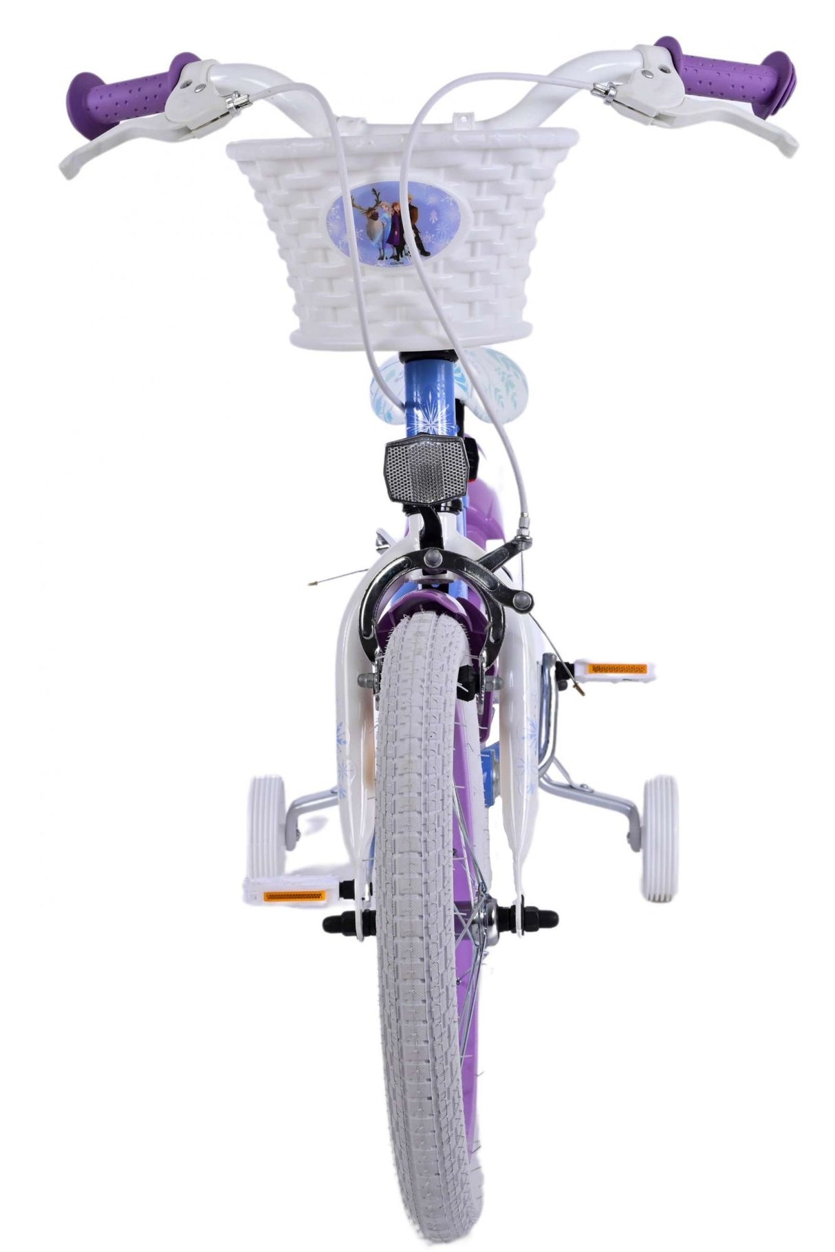 Disney Frozen 2 Kinderfiets Meisjes 16 inch Blauw Paars Twee handremmen