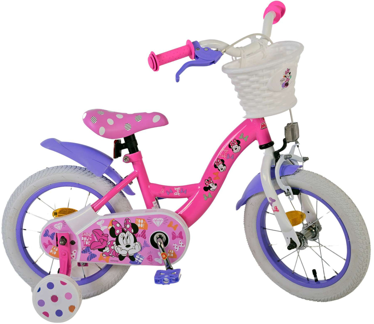 Disney minnie cutest ever! 14 inch 23 cm meisjes terugtraprem roze