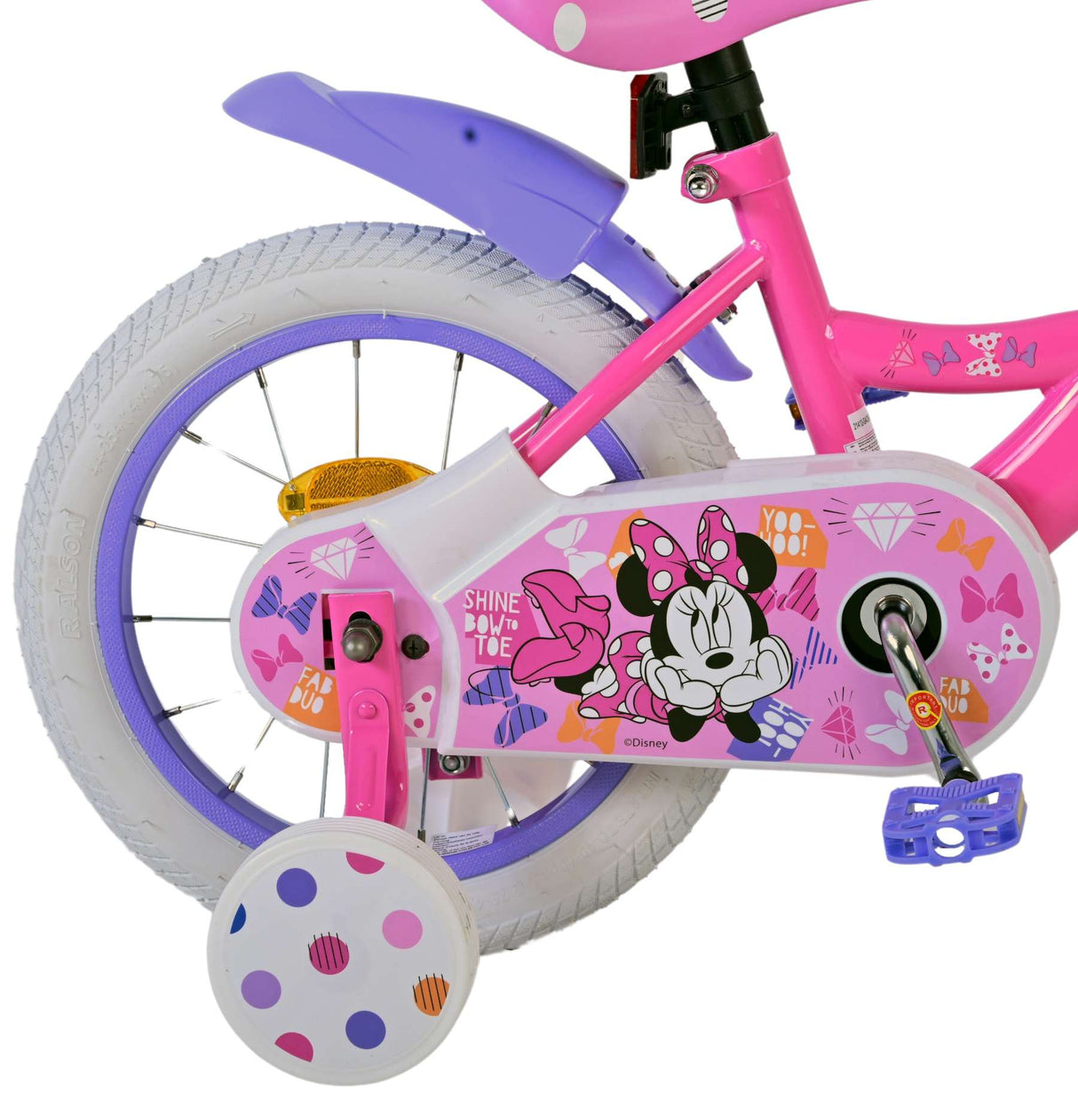 Disney minnie cutest ever! 14 inch 23 cm meisjes terugtraprem roze