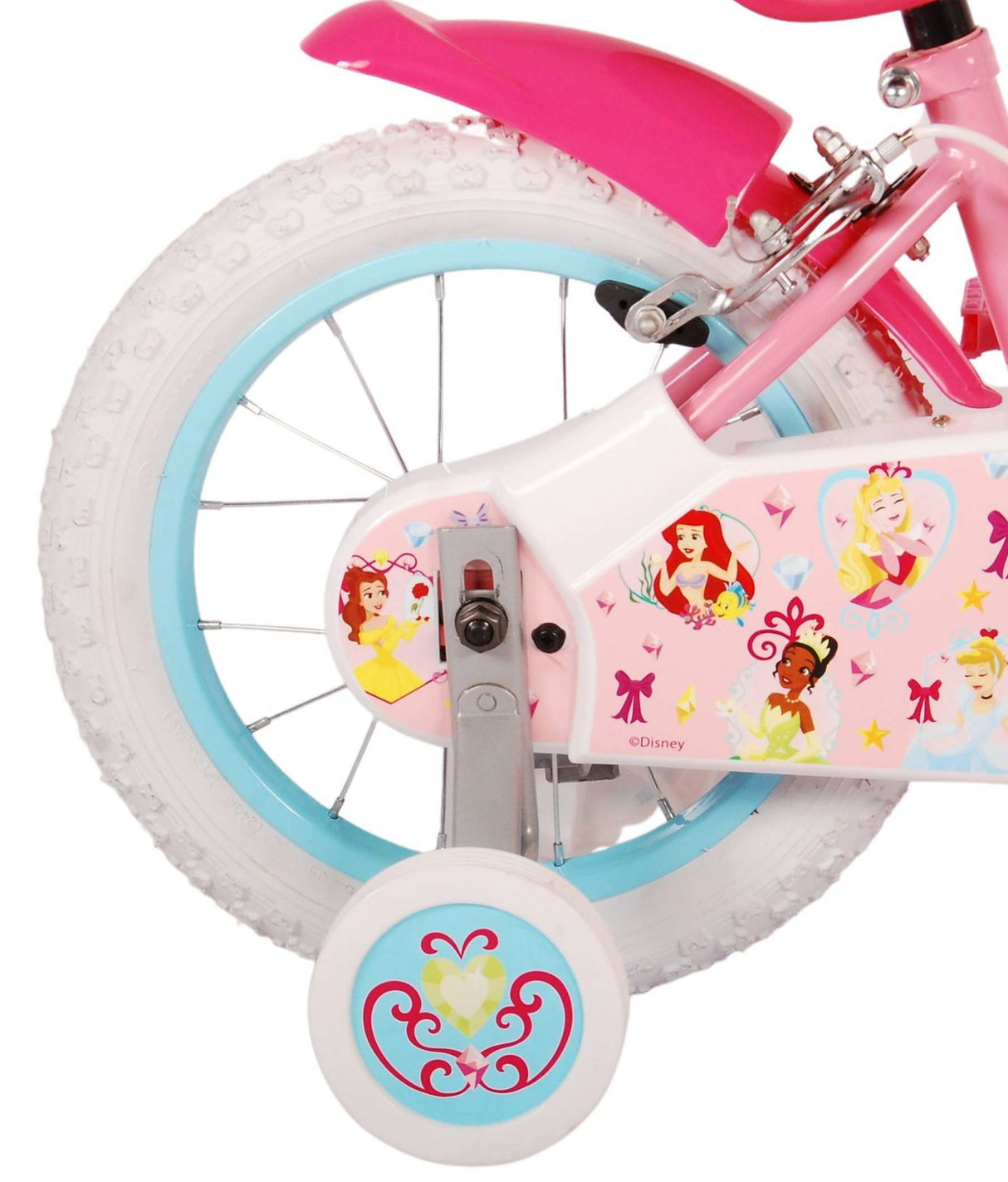 Disney princess kinderfiets - meisjes - 14 inch - roze