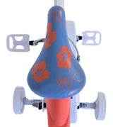 Stitch disney kinderfiets - meisjes - 14 inch - crème koraal blauw - twee handremmen