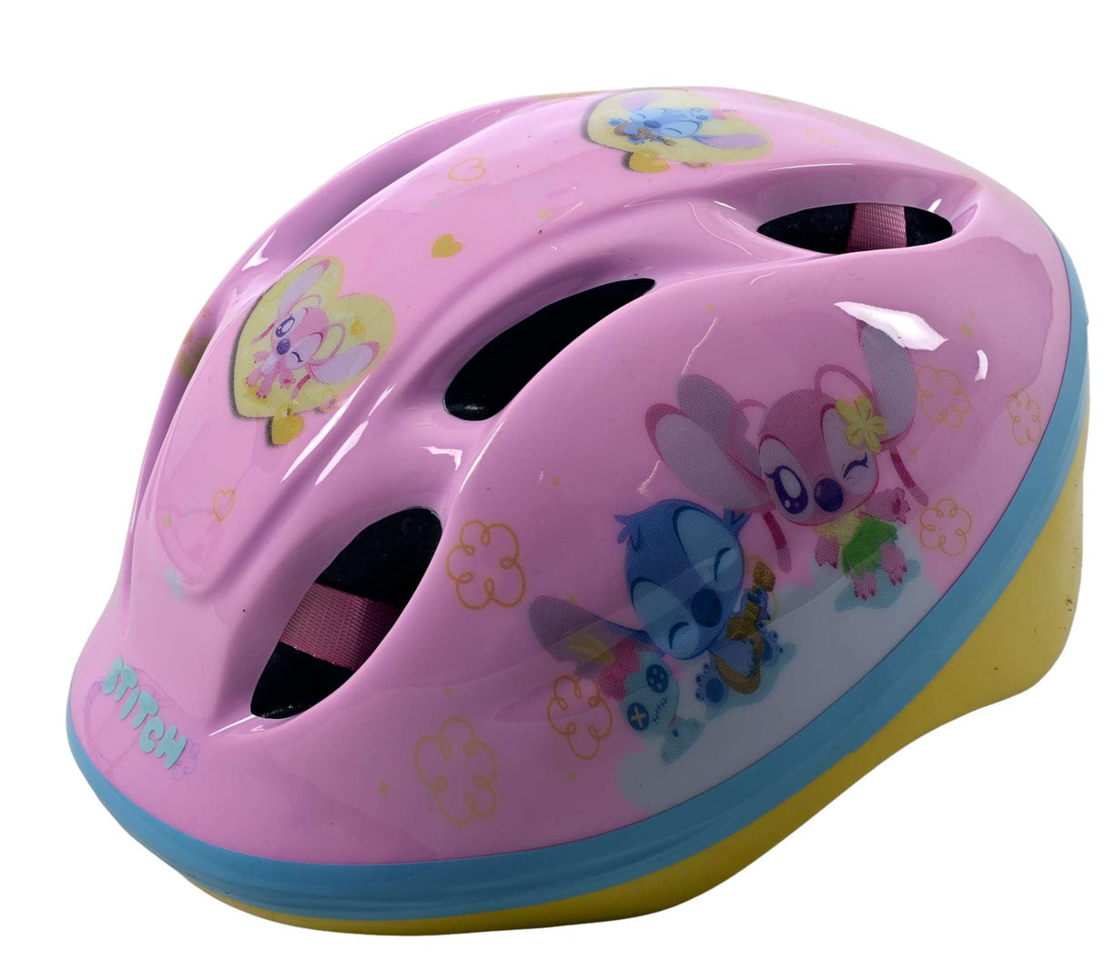 Stich kinder helm disney stitch roze 52-56cm