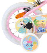Stich disney stitch kinderfiets - meisjes - 12 inch - twee handremmen - roze