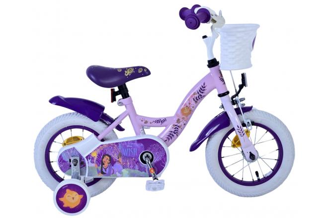 Wish disney kinderfiets - meisjes - 12 inch - paars
