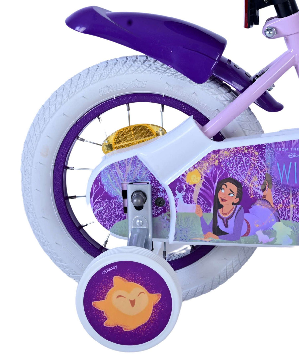 Wish disney kinderfiets - meisjes - 12 inch - paars