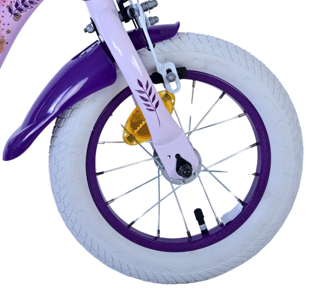 Wish disney kinderfiets - meisjes - 12 inch - paars