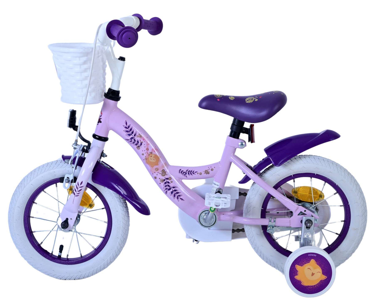 Wish disney kinderfiets - meisjes - 12 inch - paars