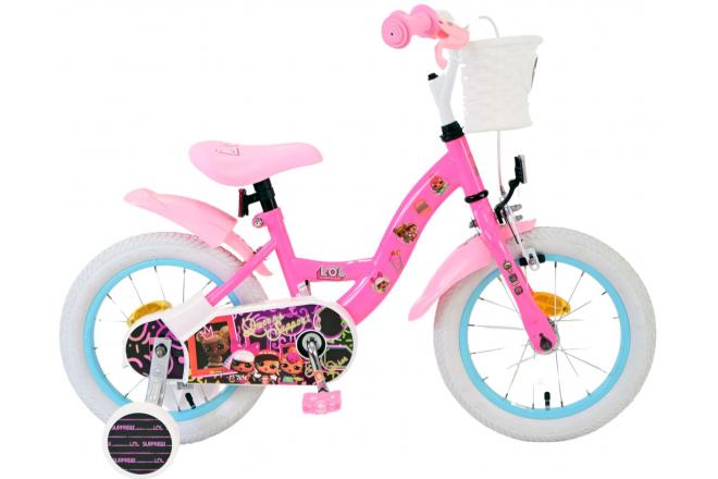 Volare dolls kinderfiets - meisjes - 14 inch - roze