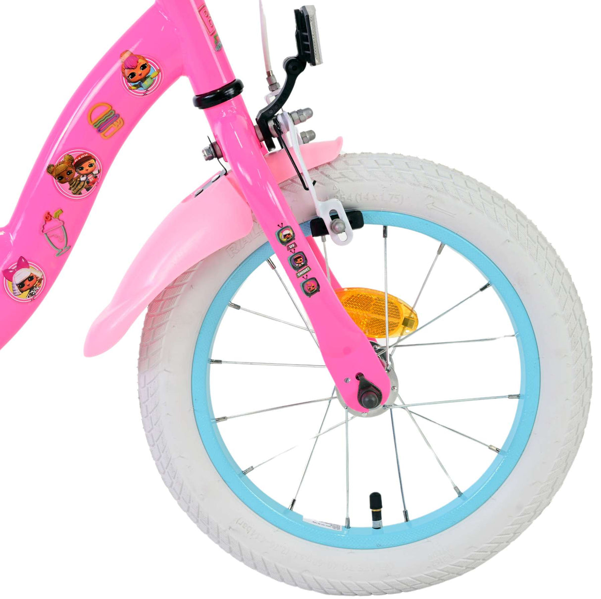 Volare dolls kinderfiets - meisjes - 14 inch - roze