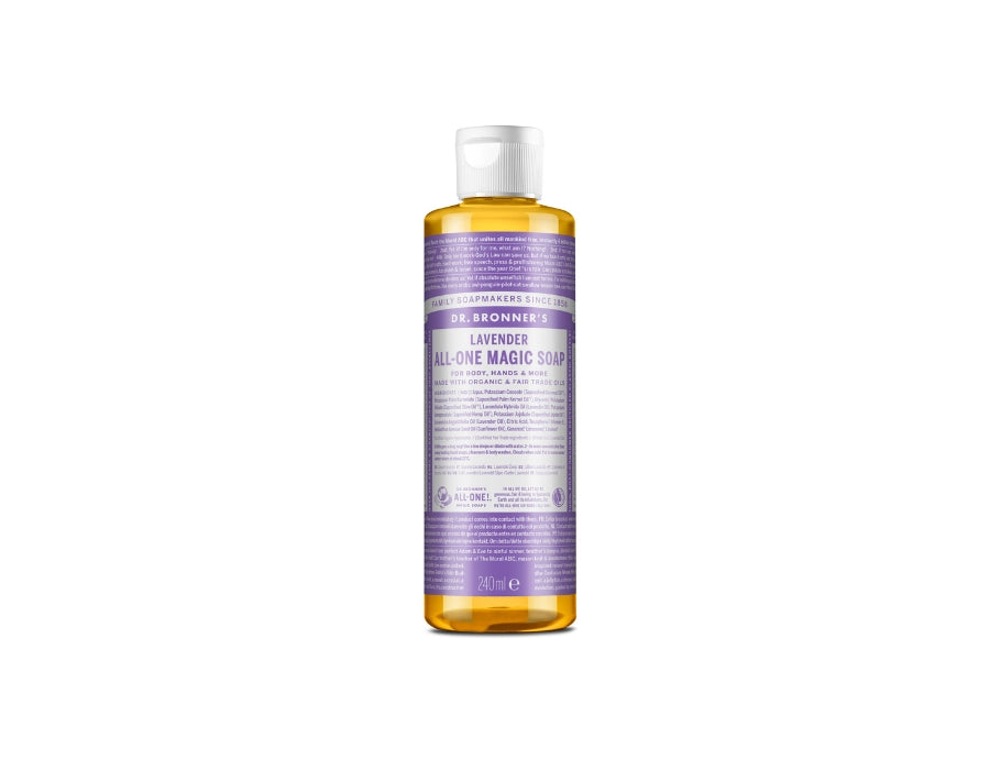 Dr. bronner's vloeibare zeep - pure castile - lavendel - 240 ml