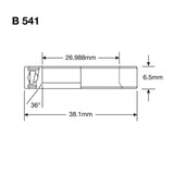 Enduro bearings b 541 ss - 440c stainless (angular contact) - 1 1 16''x1,5''x9 32''
