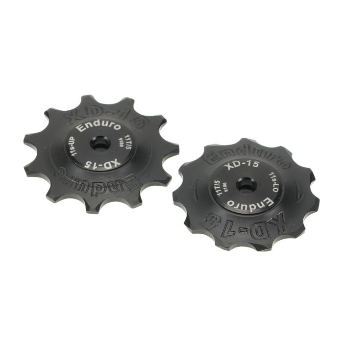 Enduro bearings jockey wheel set xd-15 - shimano dura ace - 11 speed - black