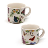 Vlinderweiden set 2 porseleinen espresso kopjes