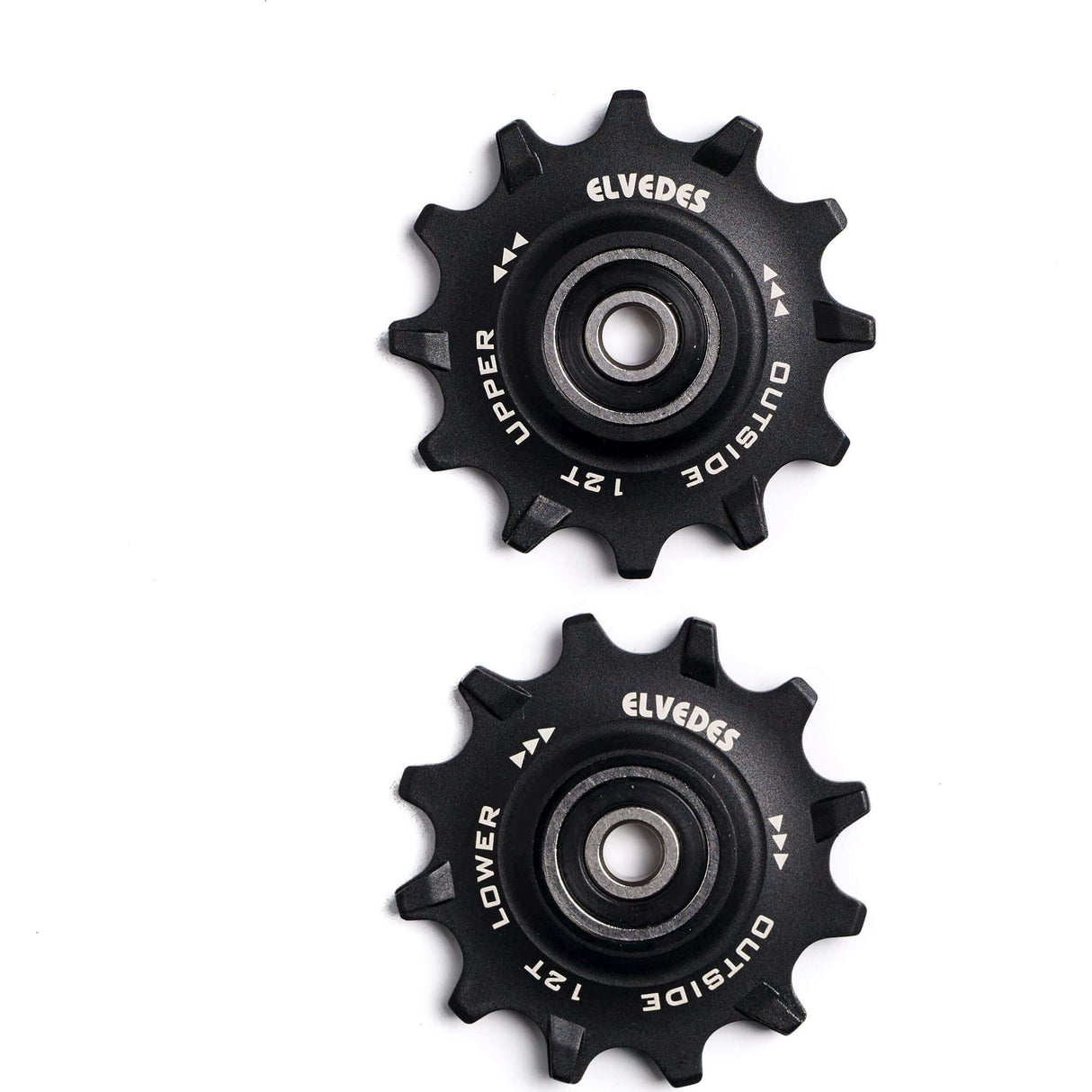 Elvedes derailleurwieltjes RVS 12T 11V sealed narrow wide