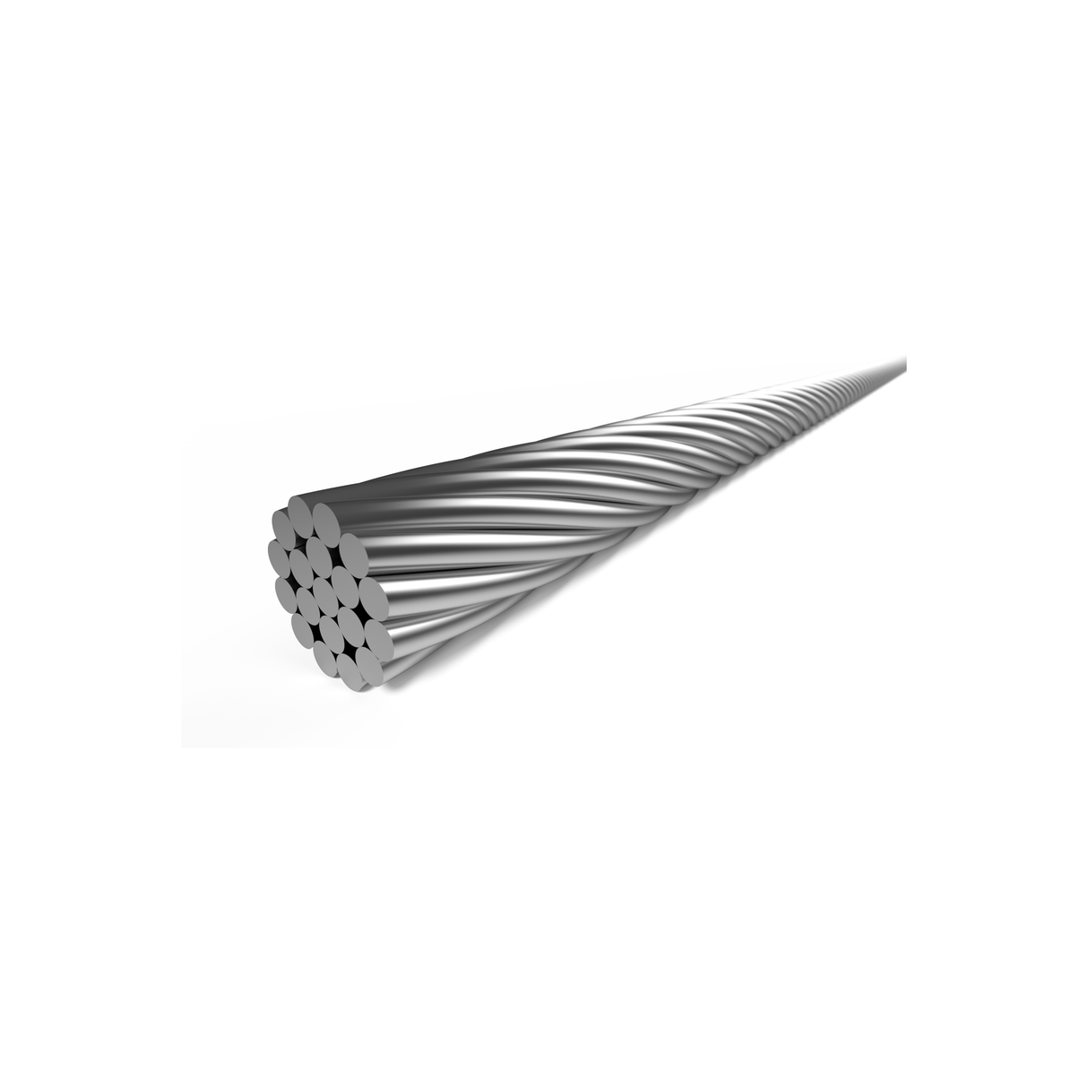 Elvedes schakel binnenkabel ø0,9mm 2500mm nø4x4 RVS
