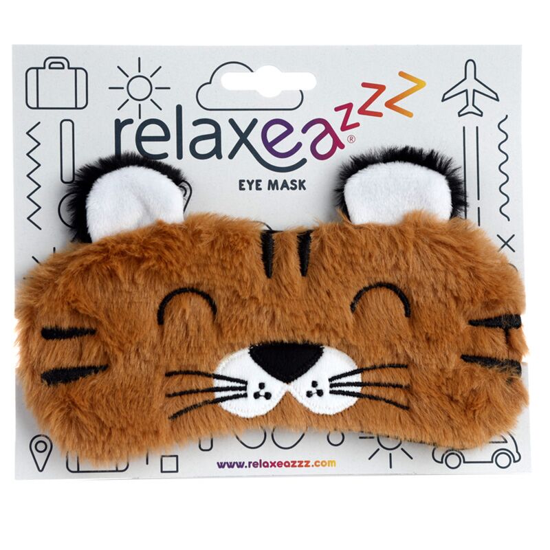 Pluche adoramals tijger slaapmasker