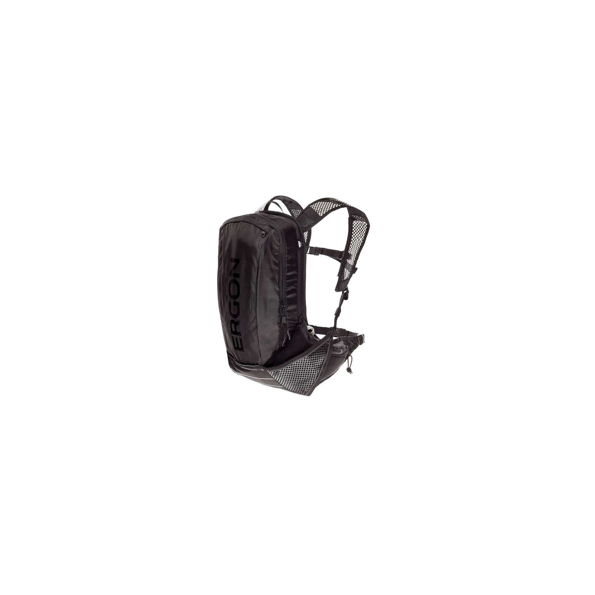 Ergon BX2 Evo Rugtas Zwart - Lichtgewicht - Geschikt voor dagtochten - 10 + 1.5L volume - Waterdicht - Polyester Nylon - Anders bevestigingssysteem - Inclusief regenhoes