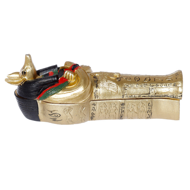 Egypte -anubis sarcofaag met mummie