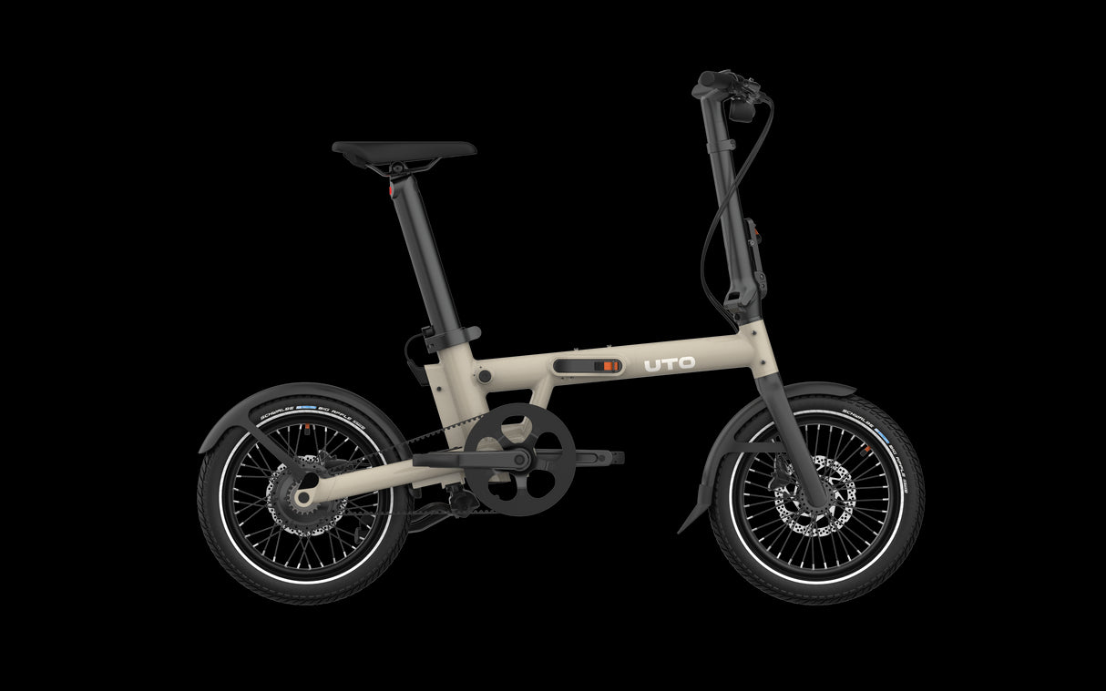 Uto elektrische vouwfiets pro16 v0 taupe
