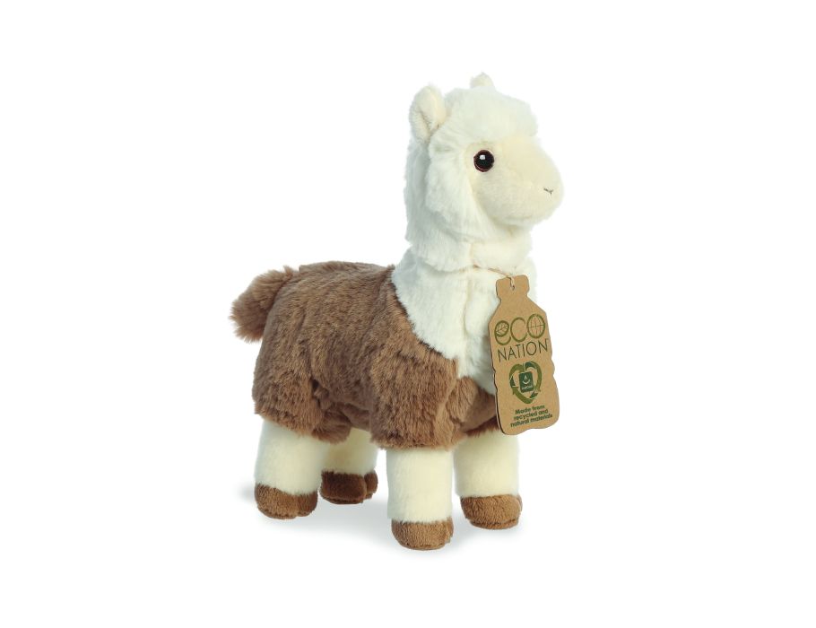 Eco nation pluchen knuffel - alpaca - 28 cm
