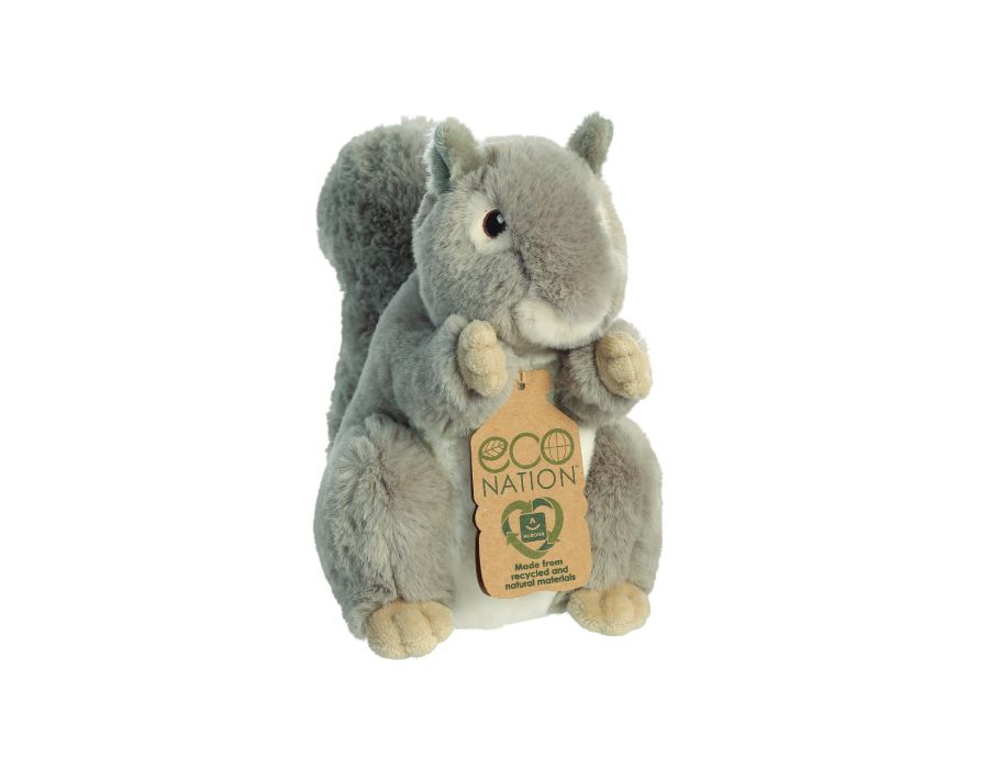 Eco nation pluchen knuffel - eekhoorn - 20,5 cm