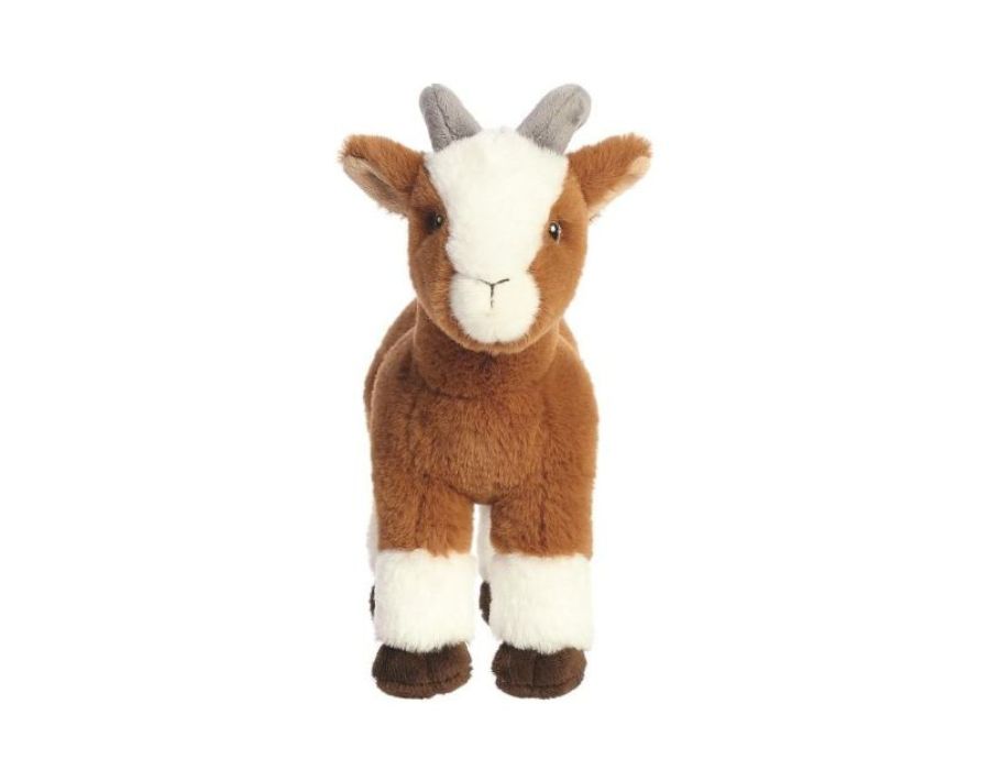 Eco nation pluchen knuffel - geit - 24 cm