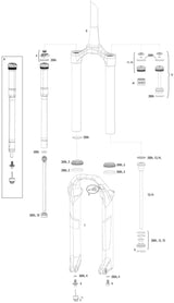 Rockshox verende voorvork pike dj 26 susp.fork rs pike dj 100mm black