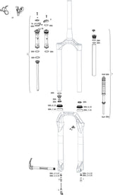 Rockshox verende voorvork judy silver tk 29 susp.fork rs judy sil.tk oneloc black