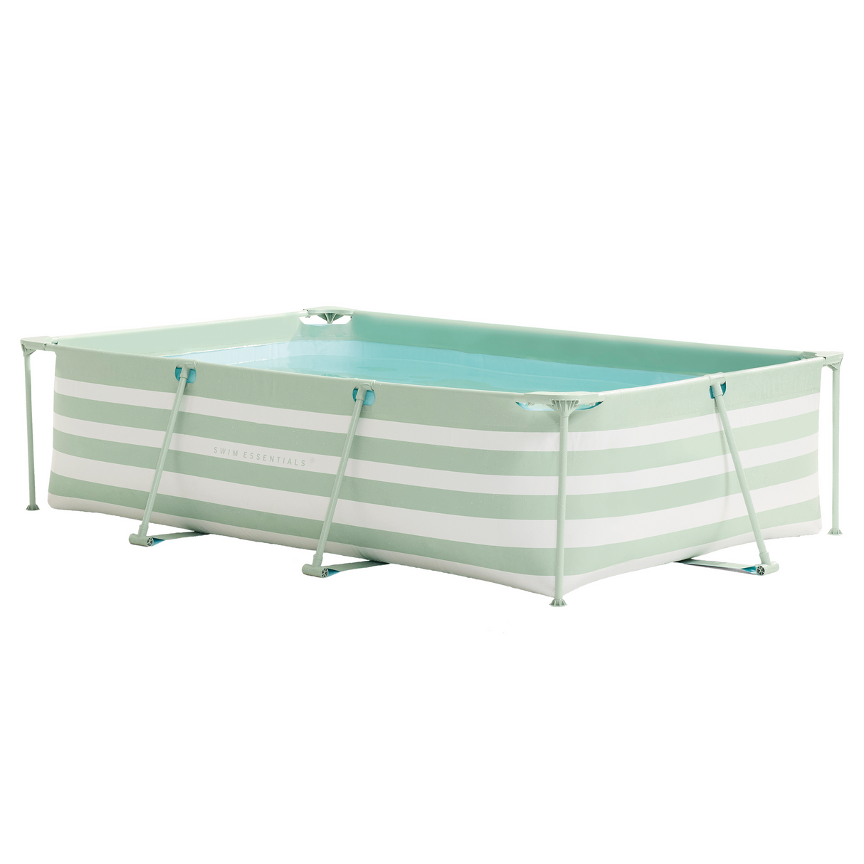 Swim essentials luxe groen gestreept zwembad, 300x200x75cm