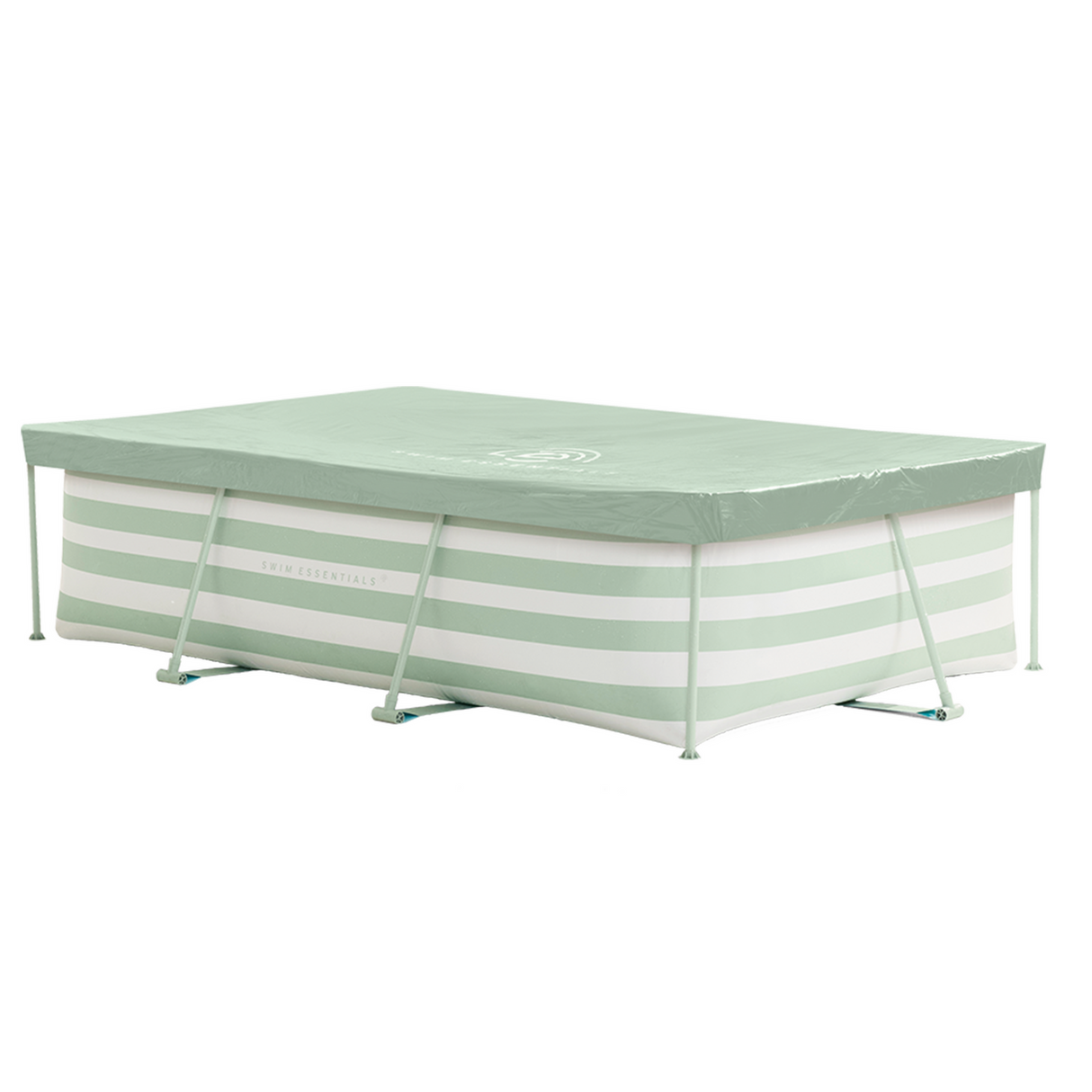 Swim essentials luxe groen gestreept zwembad, 300x200x75cm