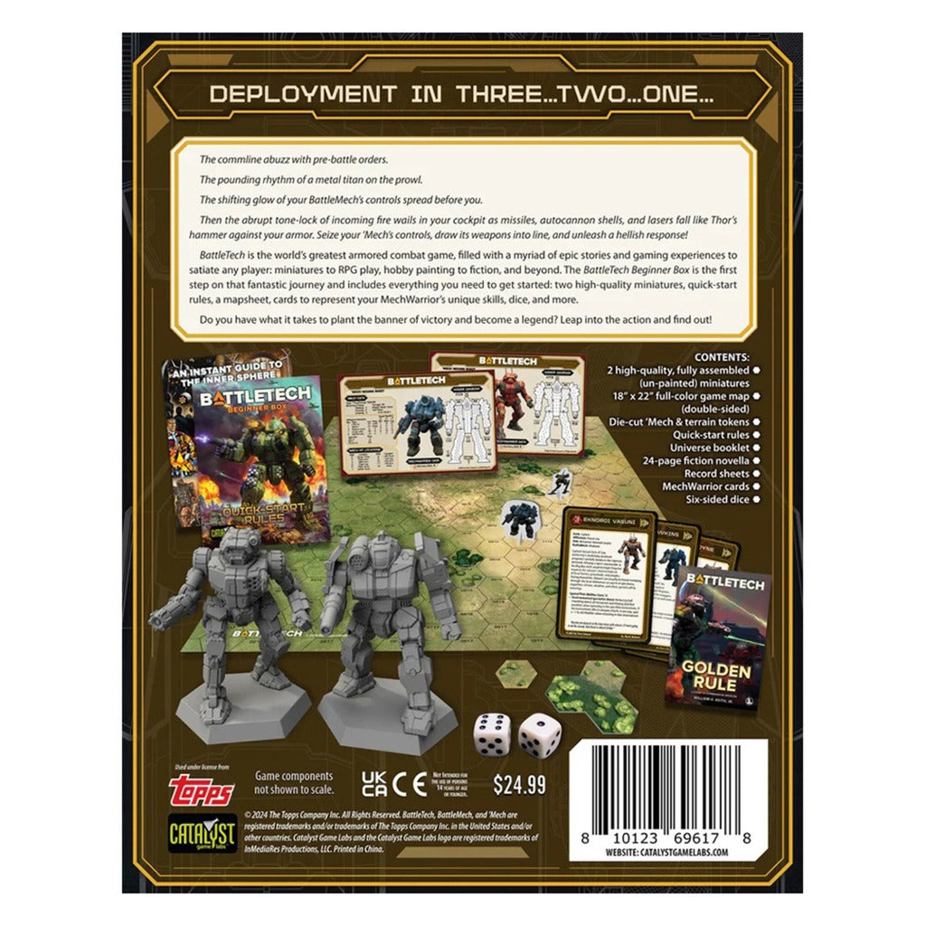 European player network battletech: beginner box (40th anniversary)