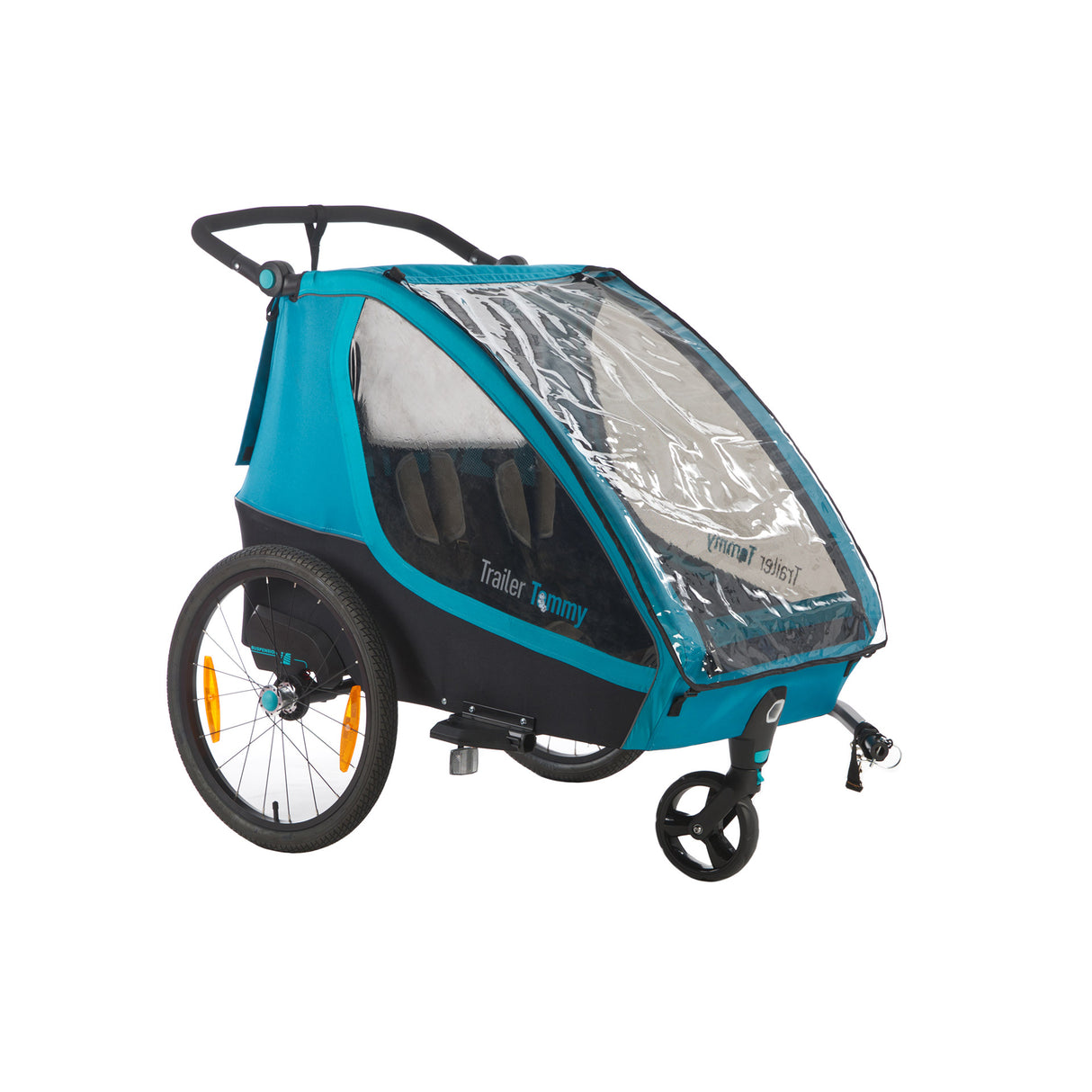 Mirage Tommy Kinderfietskar - Aluminium frame, wielvering, 3-punts gordel, blauw, 2021